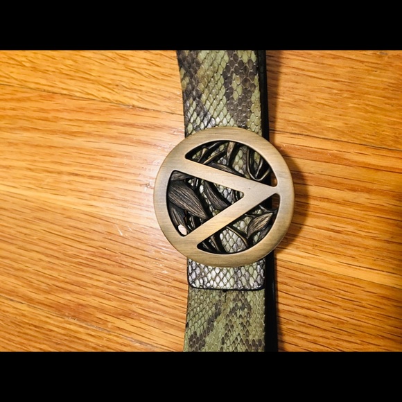 valentino snakeskin belt